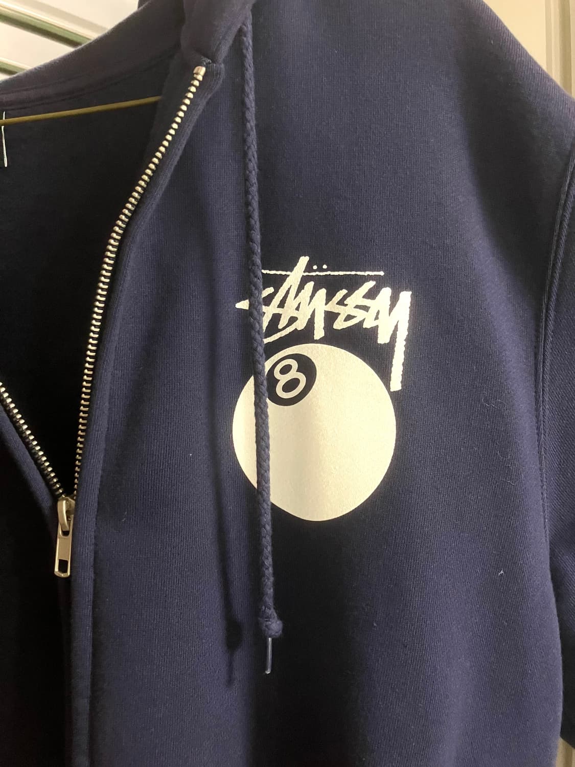 스투시 8볼 후드집업 네이비 상품이미지1