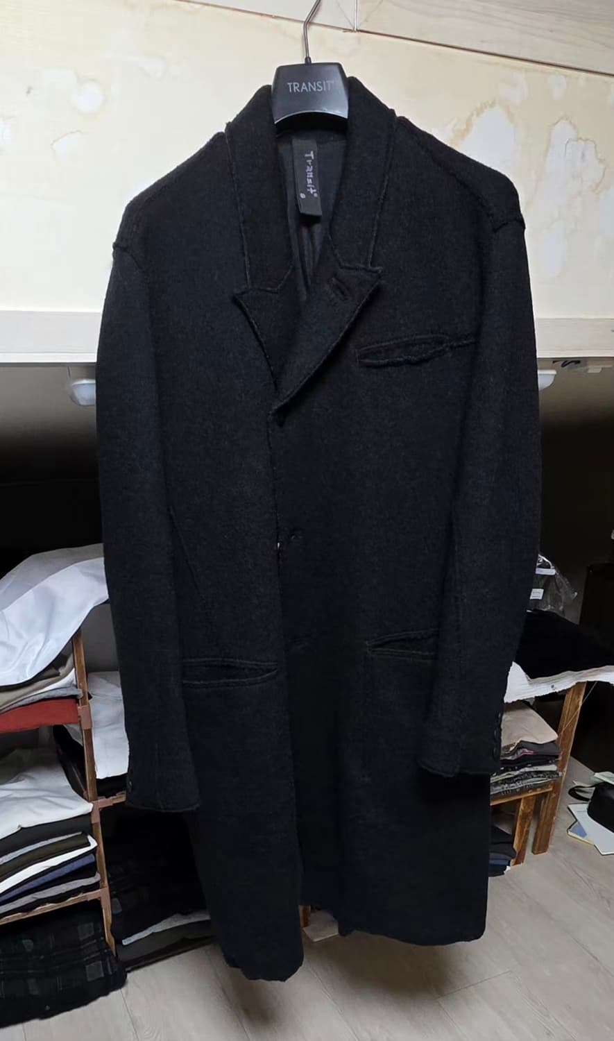 100%양모 트렌짓 코트 s(95) 상품이미지1