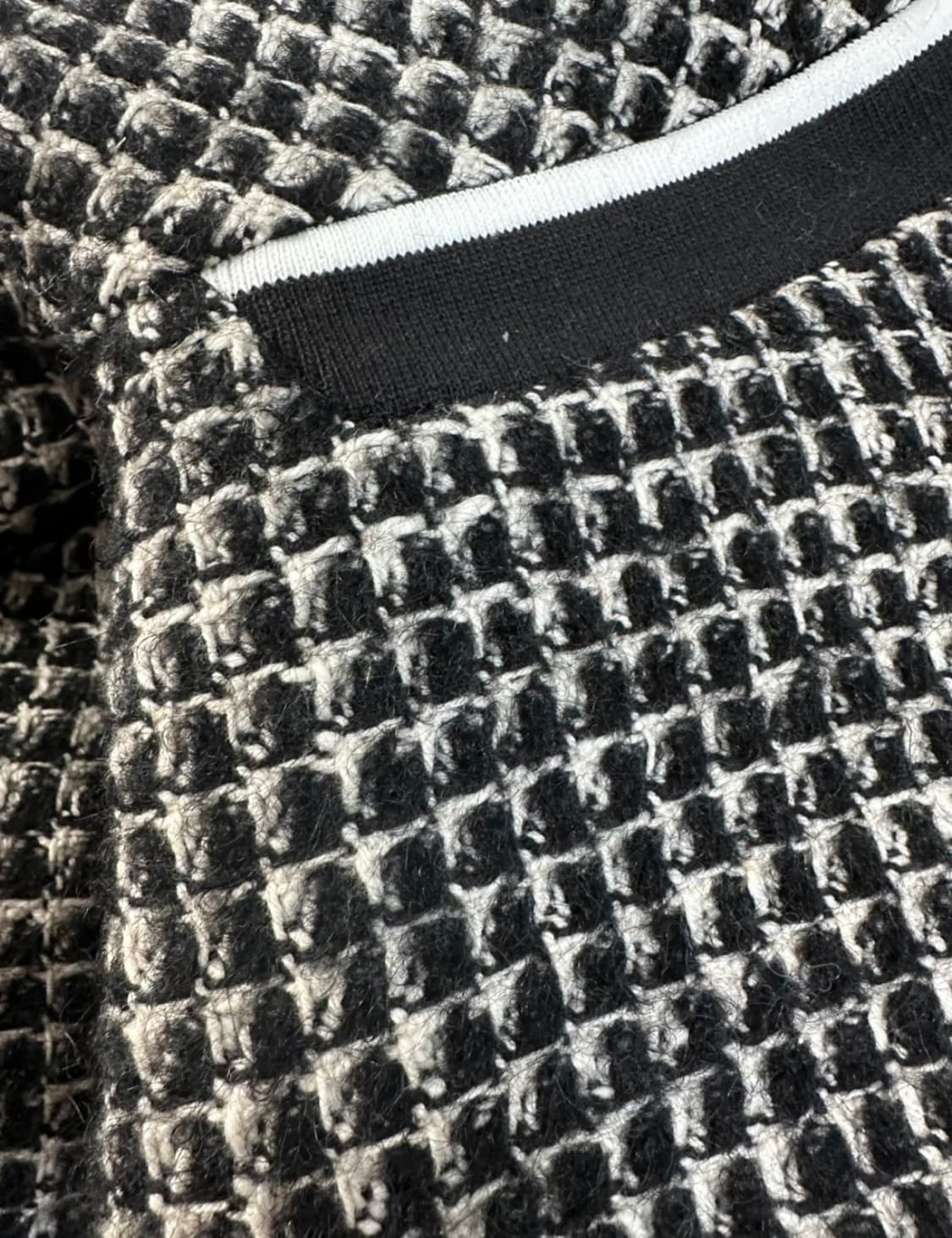 트위드 블랙 봄버자켓 상품이미지4