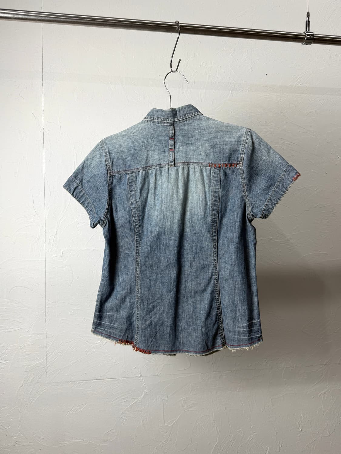 Gree nlnout 데님 반팔 셔츠 상품이미지4