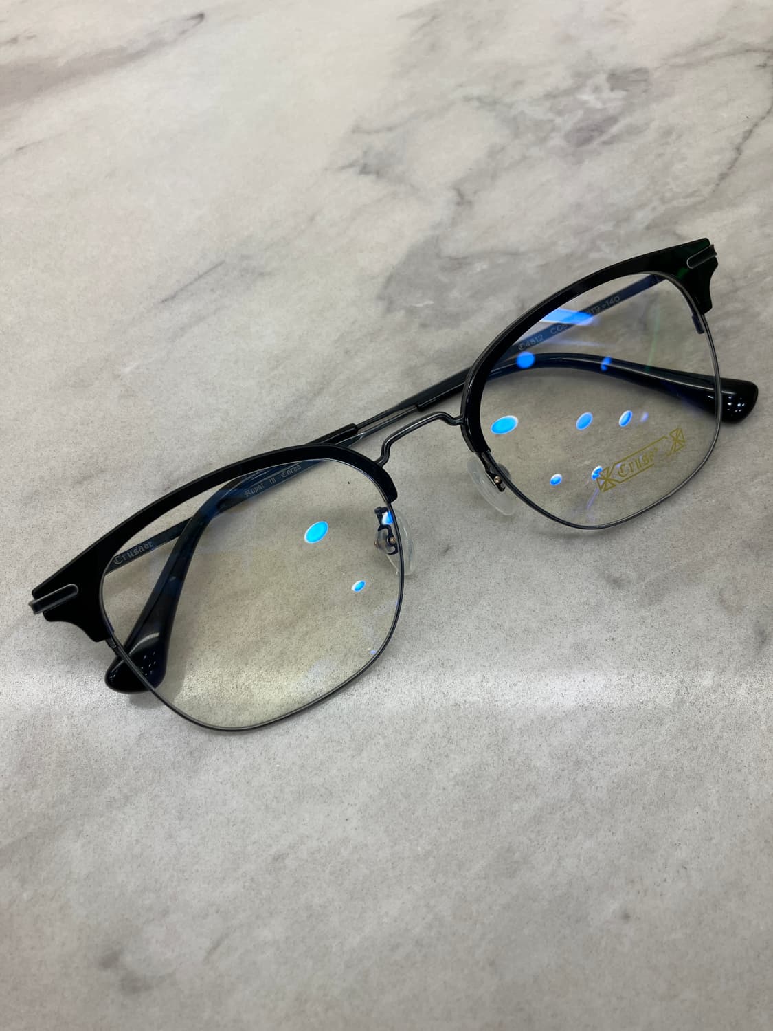 B33 크루세이드 Crusade 블랙 스틸 하금테 안경(14g) 상품이미지1