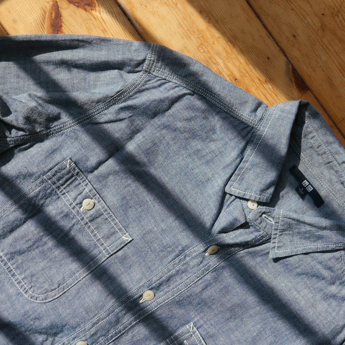 유니클로 샴브레이 셔츠 상품이미지2