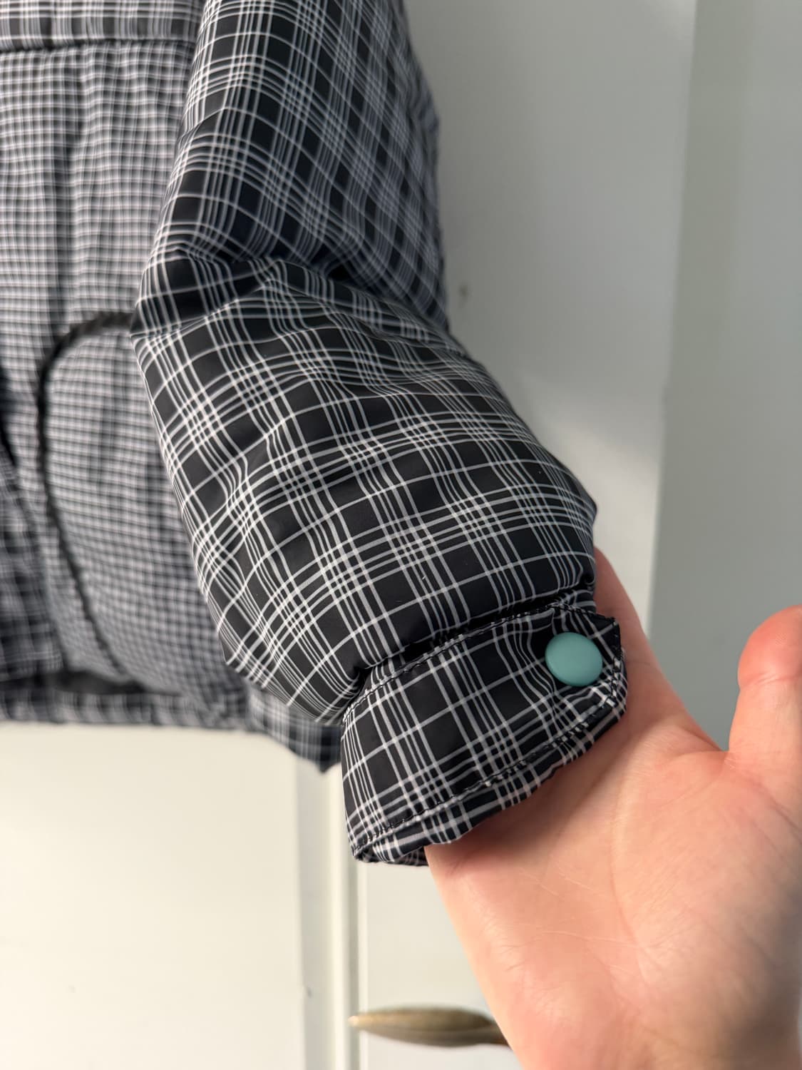 일본빈티지 체크 모리 숏패딩 상품이미지9