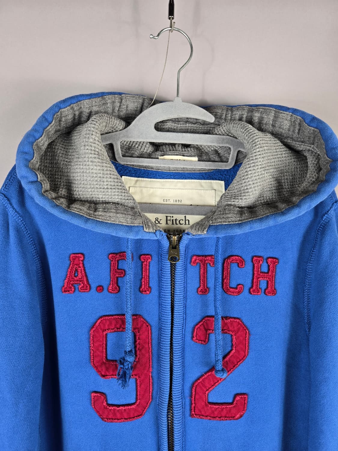 [무료배송]아베크롬비 피치 L 남성 기모 머슬핏 후드 집업 상품이미지2