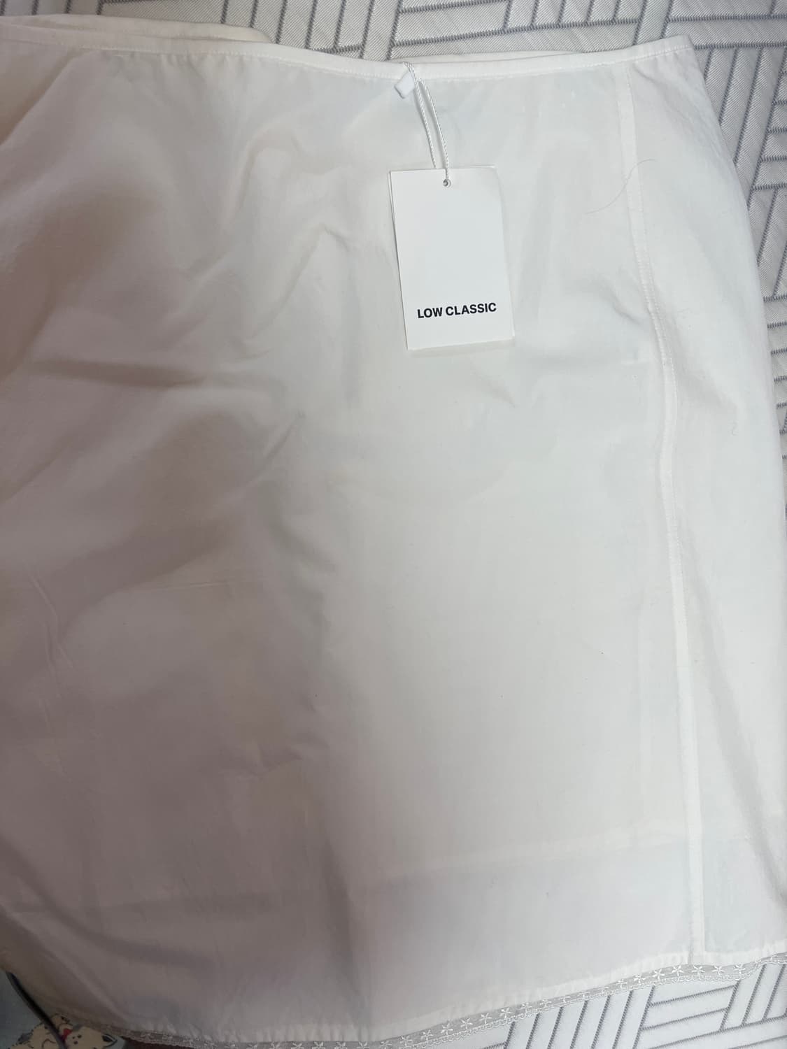 로우클래식 레이스 미디 스커트 화이트 새상품 상품이미지2