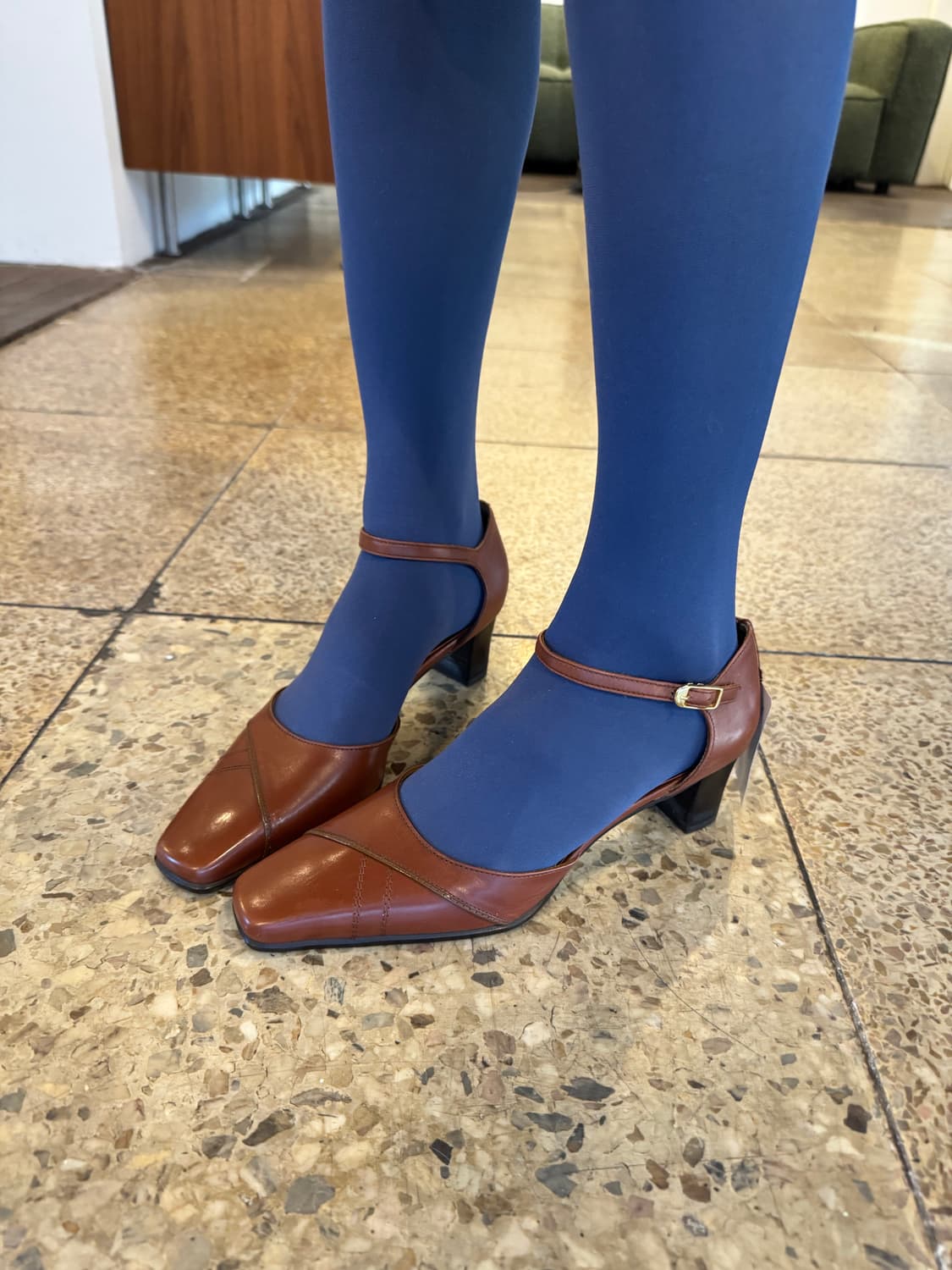 [made in japan] 가죽 스퀘어 메리제인 슈즈 상품이미지8