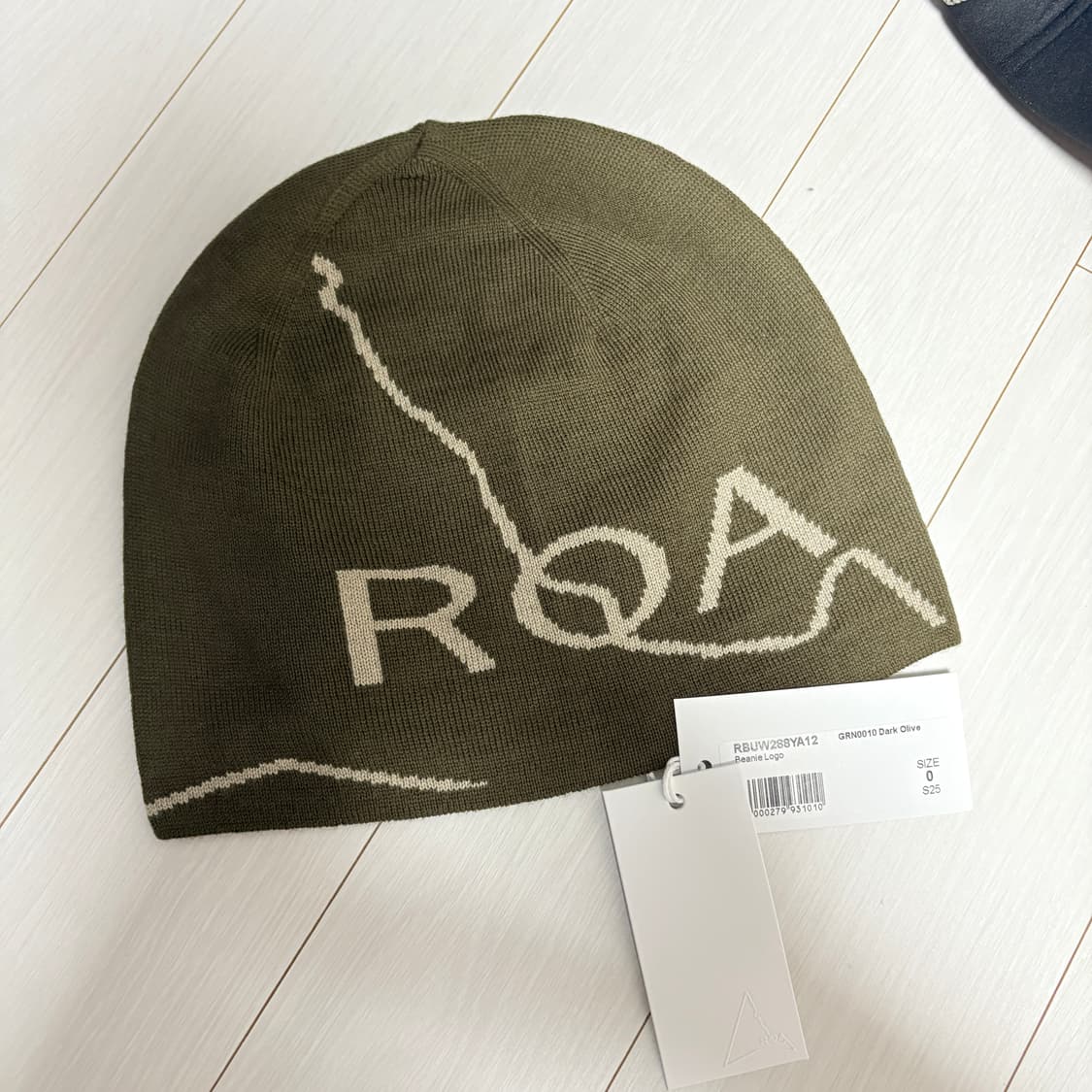 로아 로고 울 비니 올리브 새상품 상품이미지1