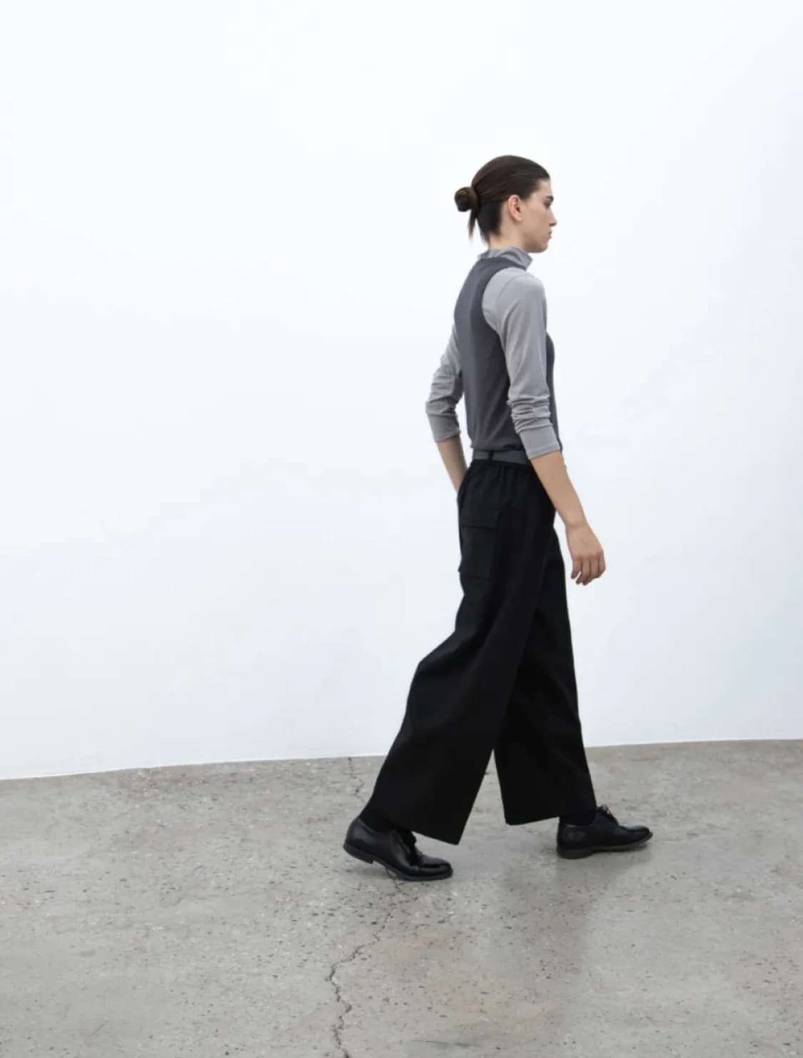 오브헤덴 라운드팬츠 블랙 상품이미지2