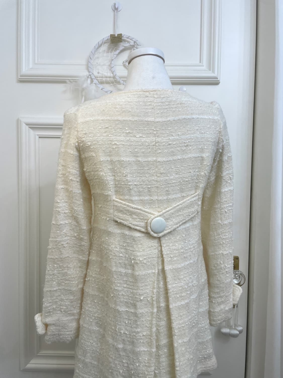 CECIL MCBEE ivory tweed lovely coat 상품이미지4