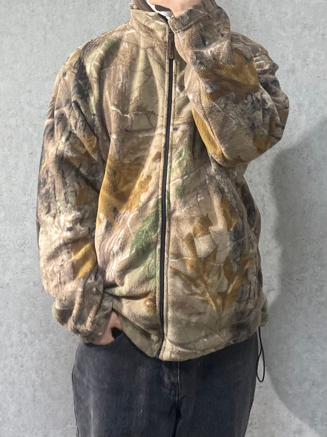 [L] Wallo 리얼트리 패턴 플리스 집업 자켓 상품이미지8