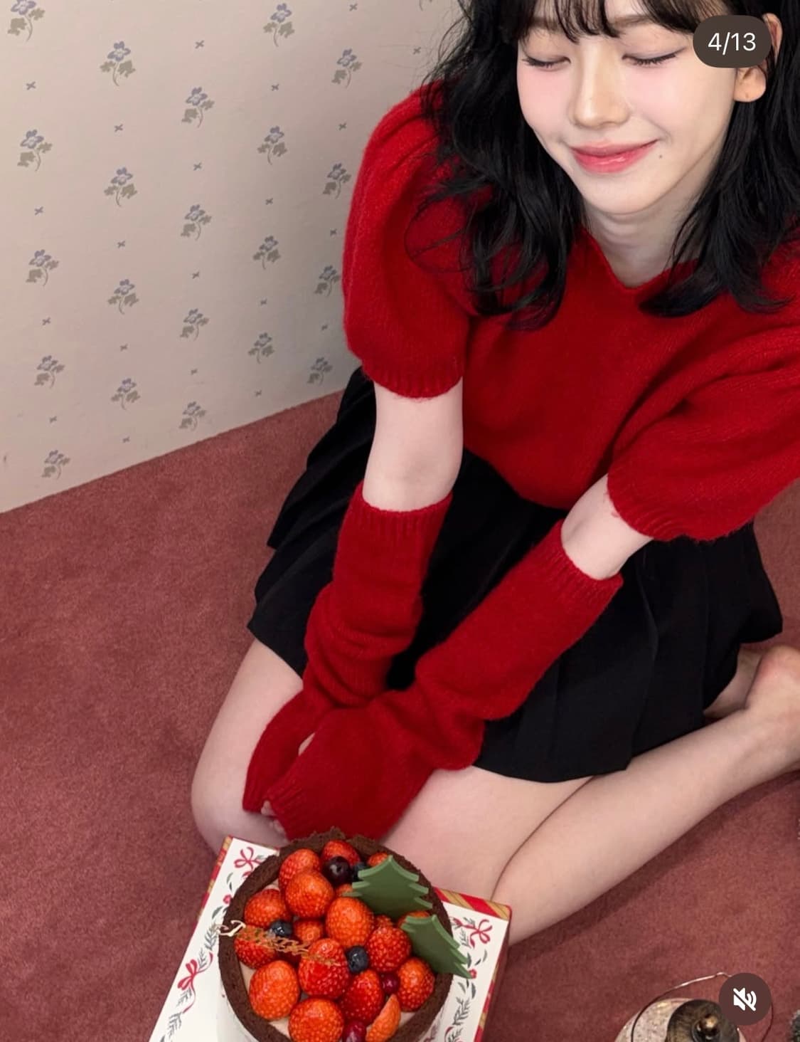 레드 앙고라 세트 (카리나착용) 상품이미지3