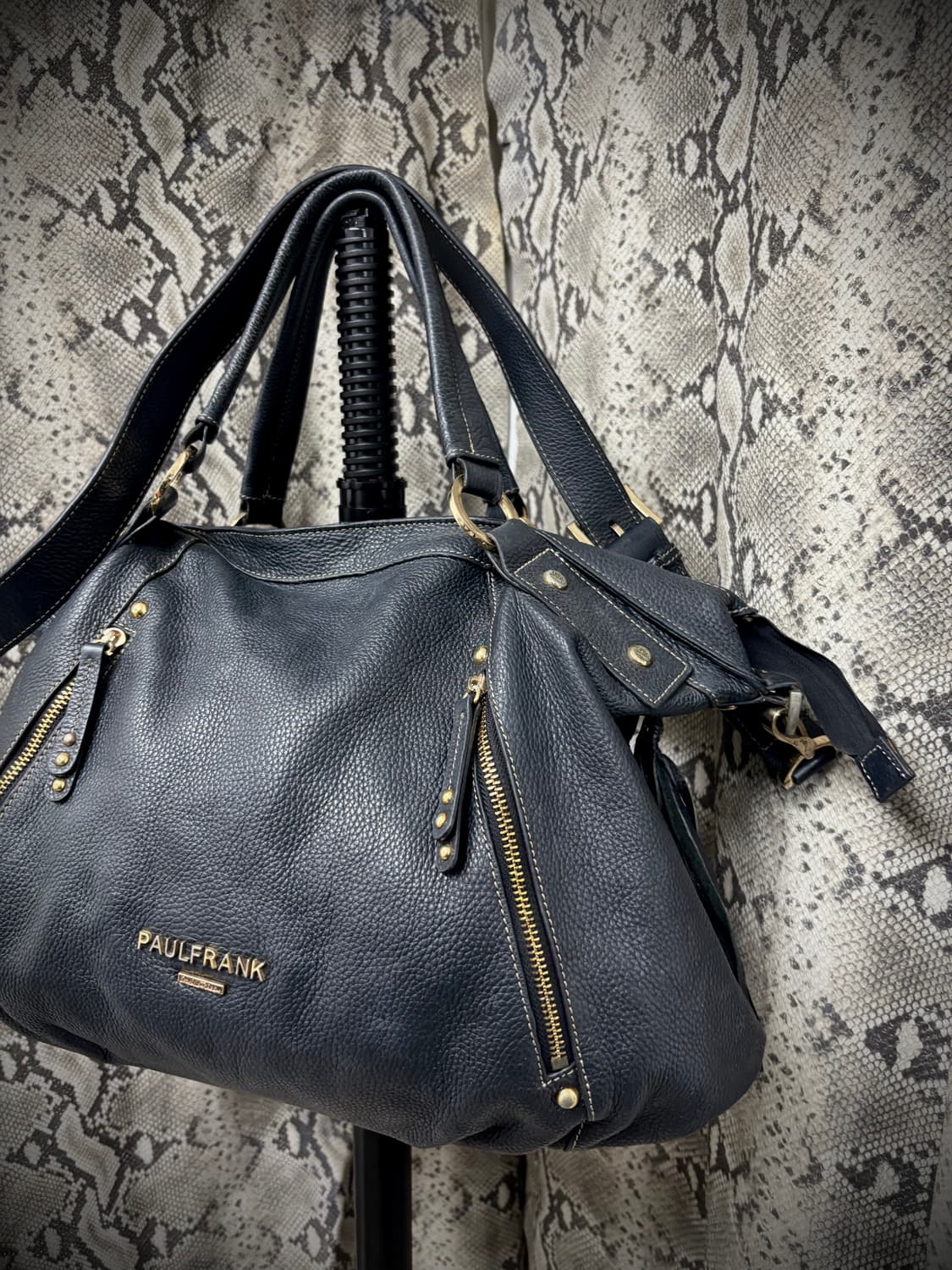 [PAUL FRANK Y2K] Side Zip Detail Navy Ov 상품이미지3