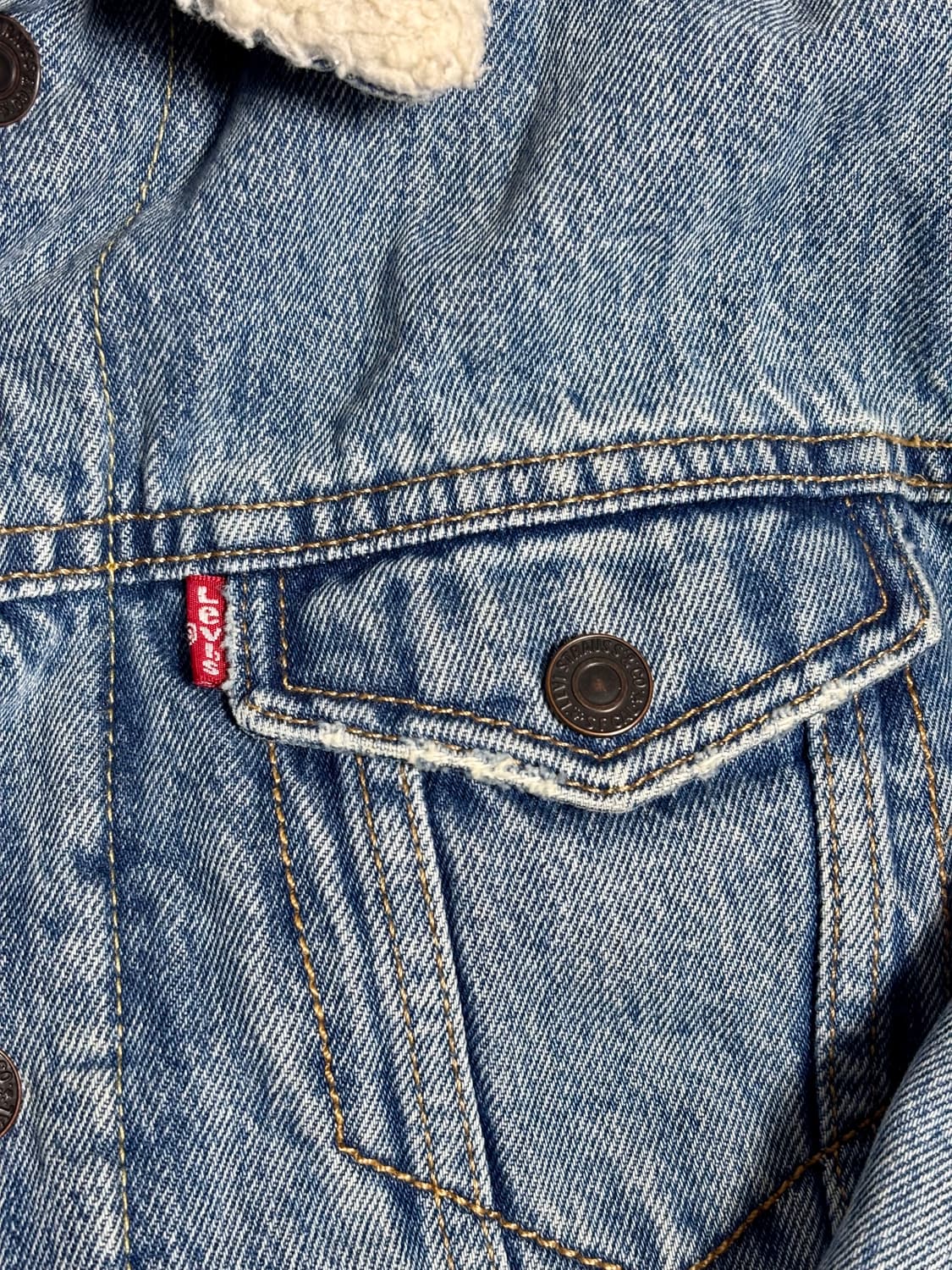 (착샷O) 리바이스(Levi's) 쉐르파 양털 데님 청자켓 상품이미지2