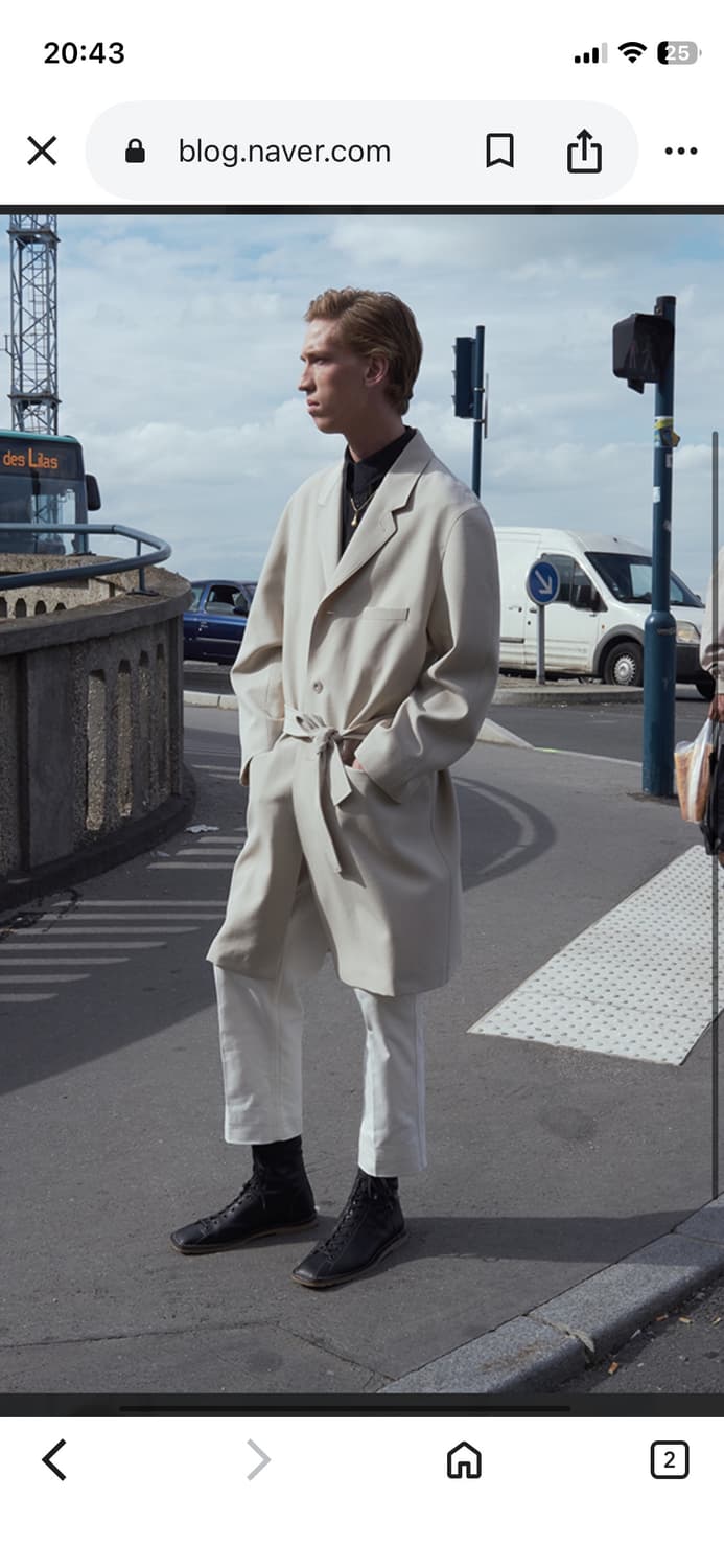 르메르 19ss 체스터필드 코트 검정 S 상품이미지8