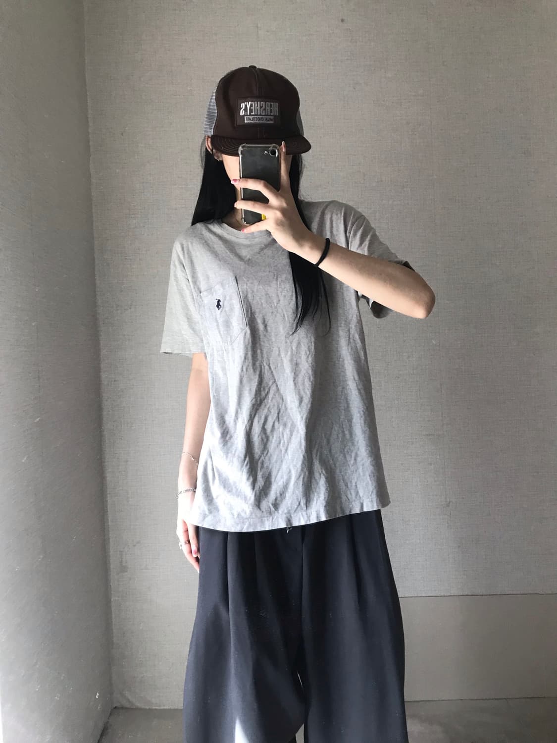폴로 그레이 포켓 반팔티셔츠 상품이미지2
