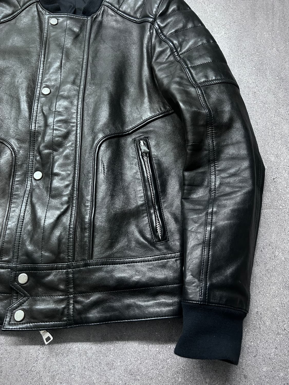 발망 15ss 램스킨 퀼티드 모토 자켓 상품이미지4