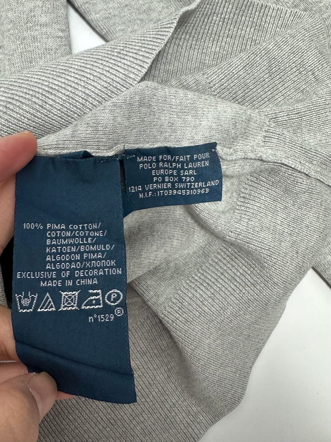 폴로 브이넥 니트 상품이미지7