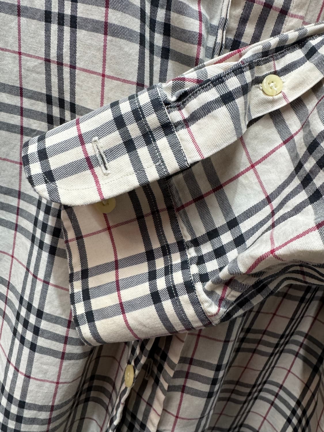 버버리 원포켓 로고 노바체크 셔츠 M(L) 상품이미지5