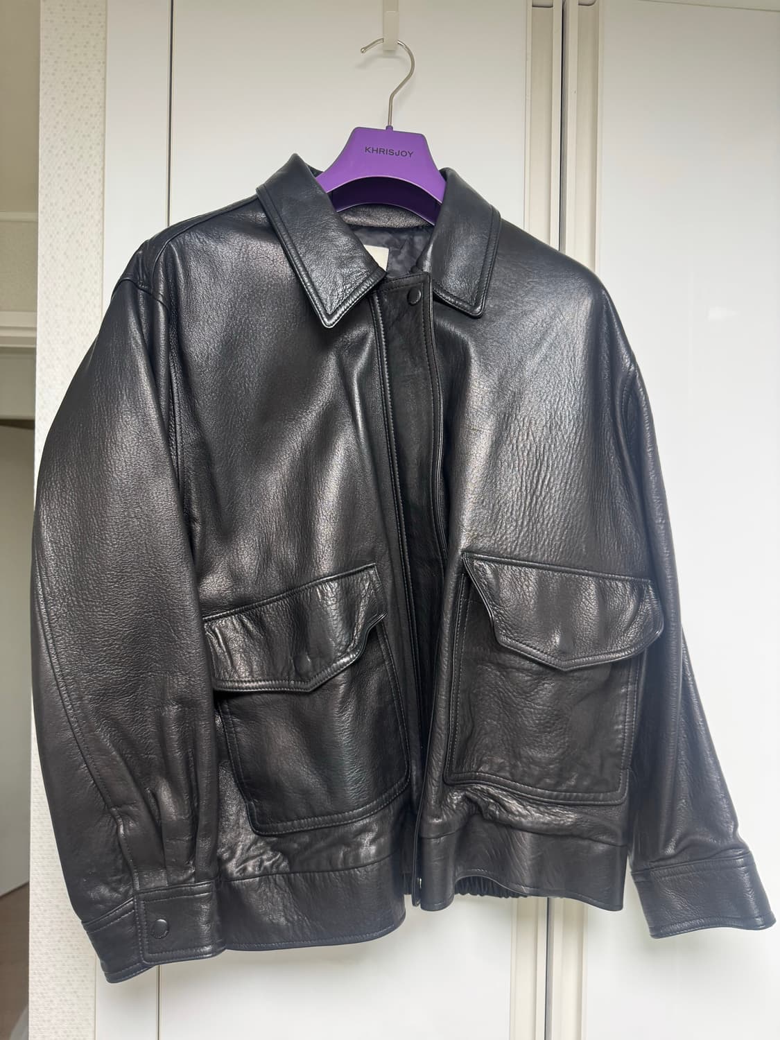 르베이스먼트 가죽 자켓 상품이미지1