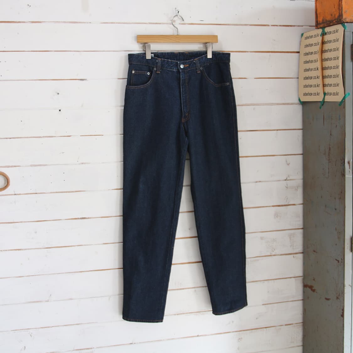 (착용컷) 80~90's BOBSON 데님 팬츠 (남성용 33.5) 상품이미지1