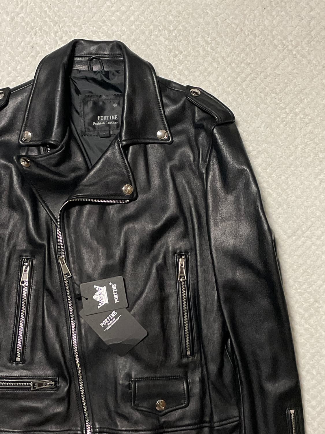 FORTIME 웨스턴 무드 램스킨 양가죽 레더 자켓 상품이미지3