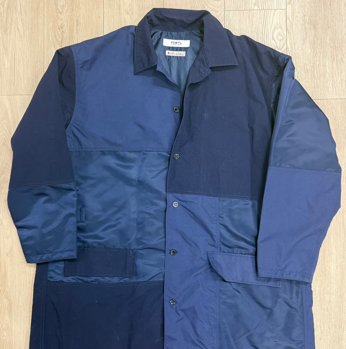 FDMTL 패치워크 코트 나일론 믹스 펀드멘탈 롱코트 일본 상품이미지2