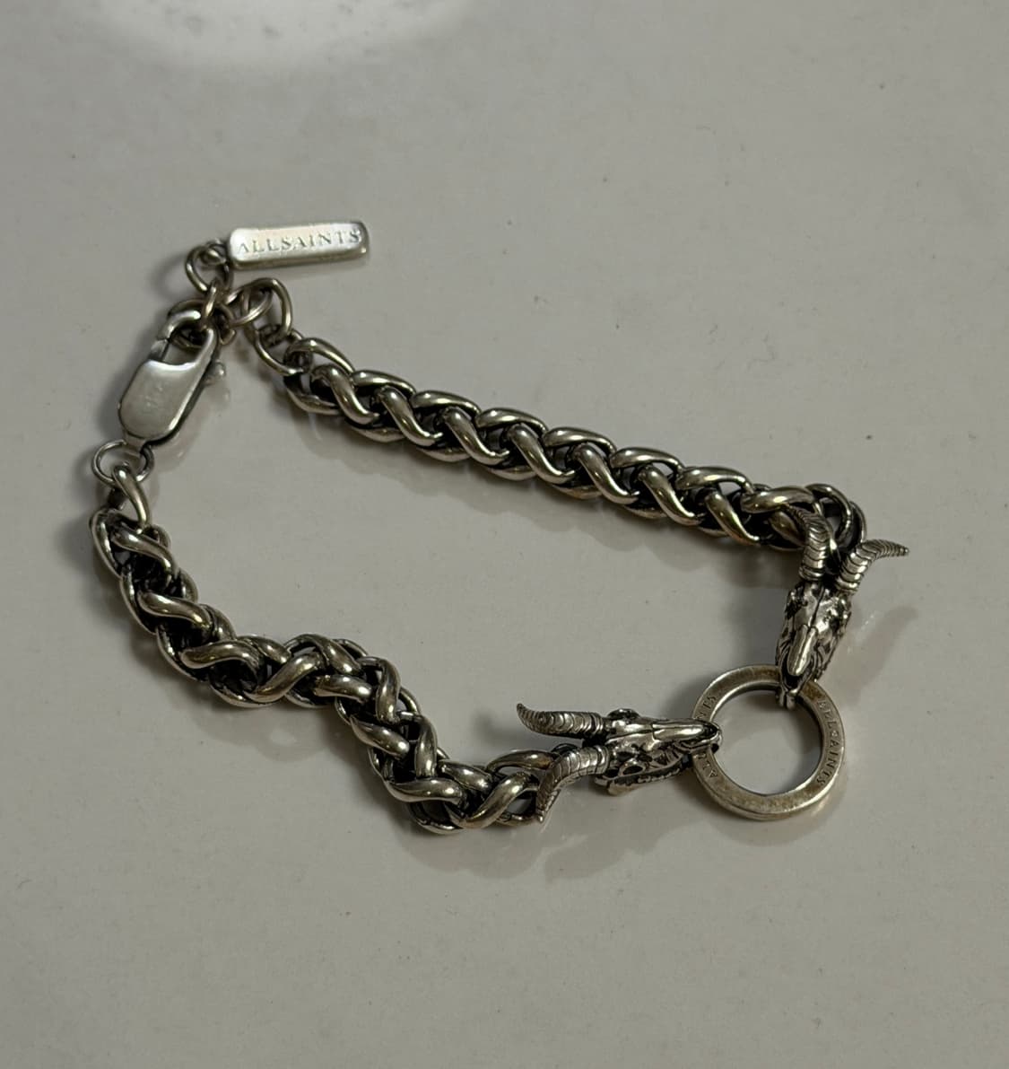 올세인츠 드래곤 체인 스털링 실버 팔찌 상품이미지1