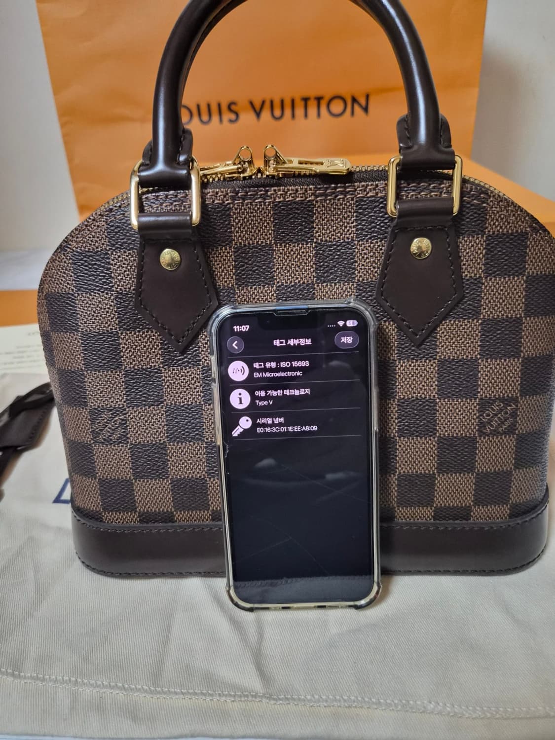 루이비통 다미에 알마 BB 상품이미지8