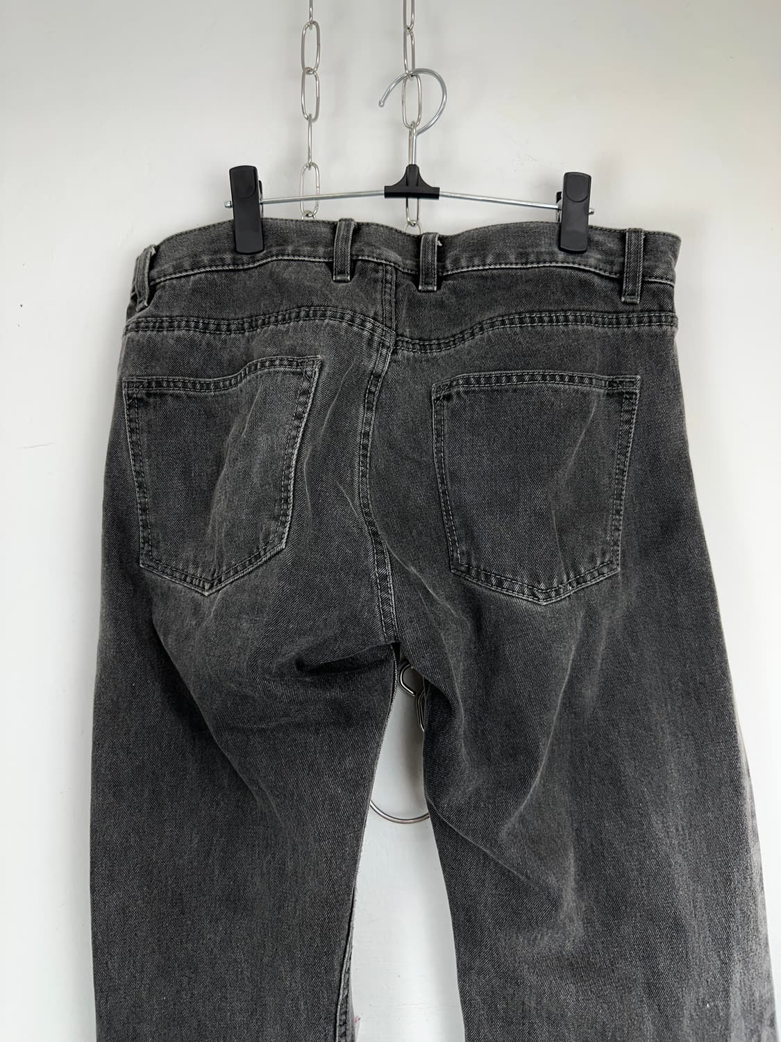 DKNY Pure Black Washed Denim Pants 상품이미지8