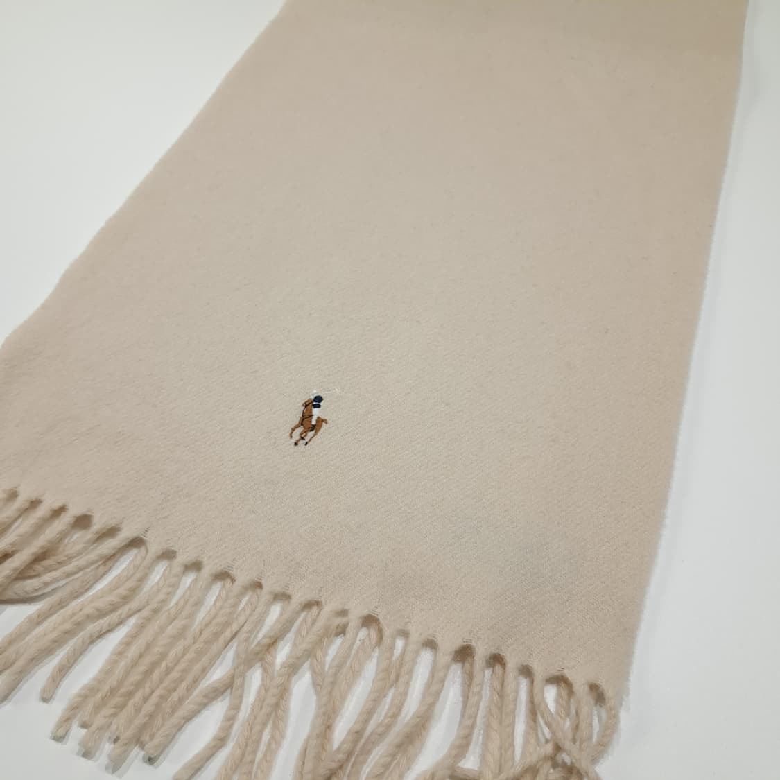 MX616 폴로 90s 울캐시미어 멀티포니 베이지오트밀 머플러목도리 상품이미지6