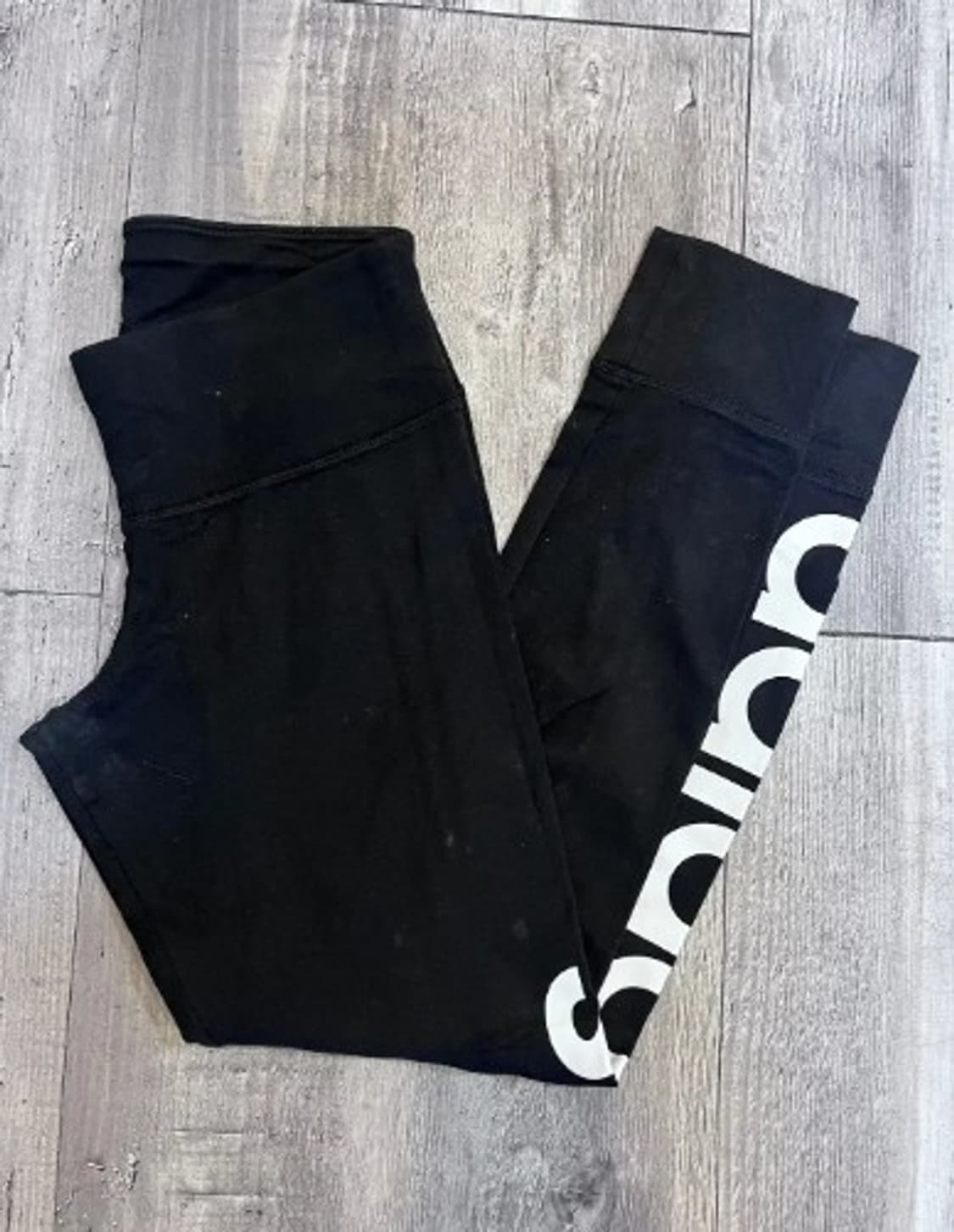 아디다스 여성 블랙로고레깅스팬츠 85사이즈 상품이미지1