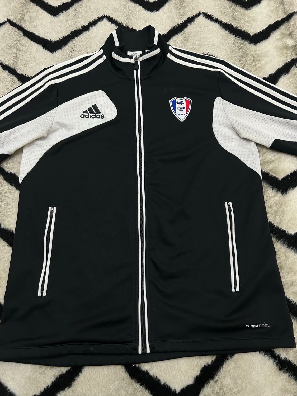 [XL]아디다스 11-12 수원블루윙즈 져지/블랙화이트 상품이미지3