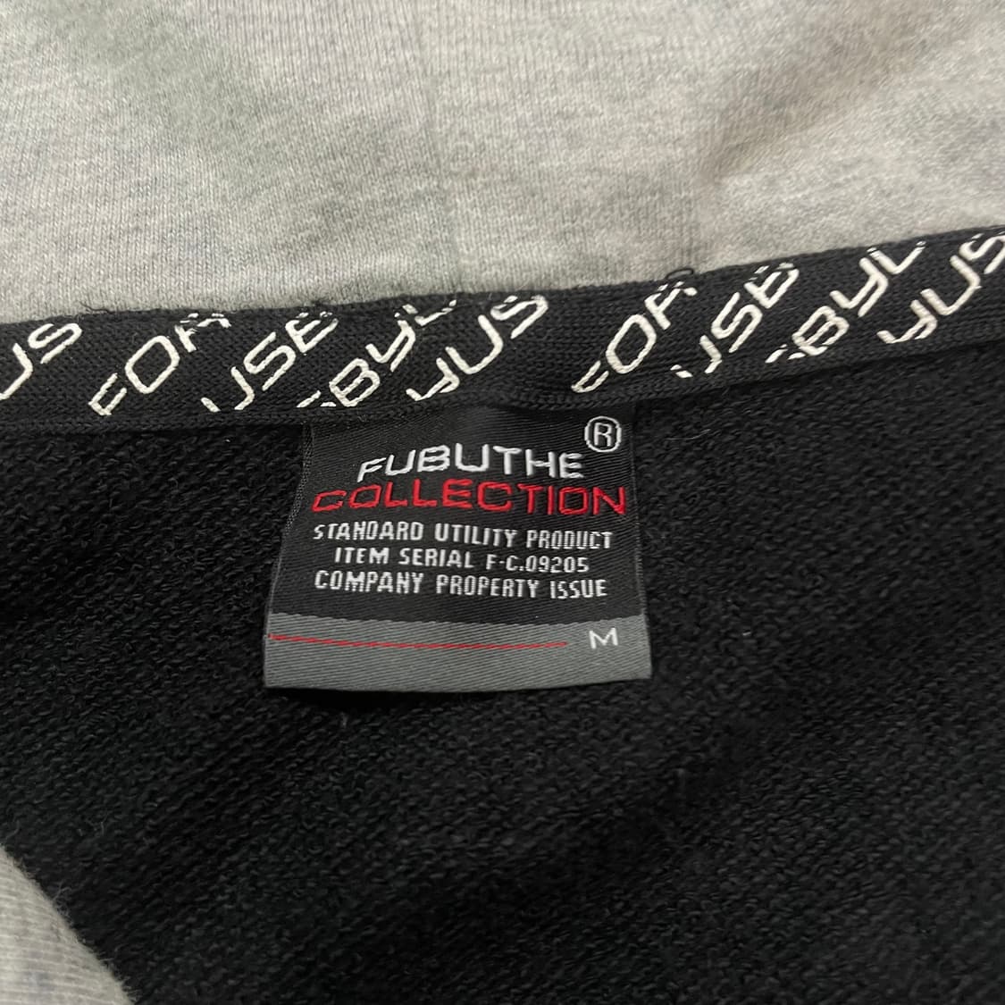 후부 Fubu 스펠 로고 풀 후드집업 블랙 상품이미지4