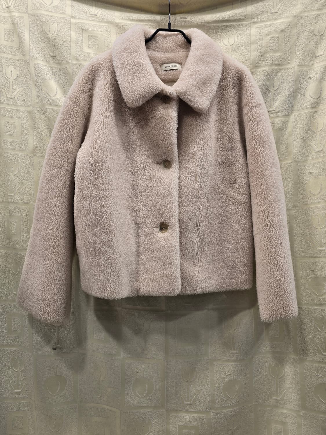 코드유 타낫 시어링  베이지 퍼 자켓 프리사이즈 상품이미지1