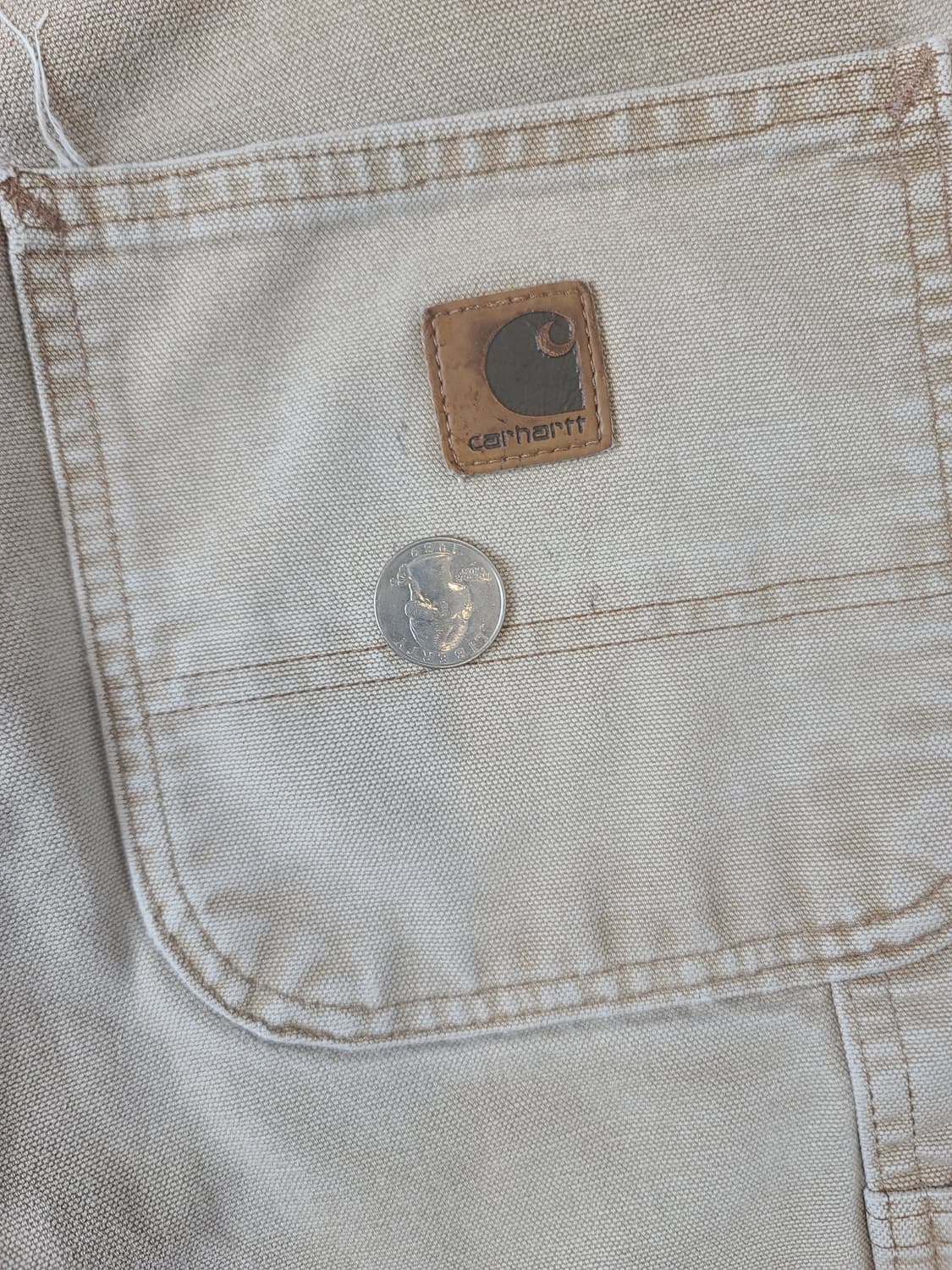 빈티지 칼하트 카펜터 쇼츠 브라운 상품이미지4