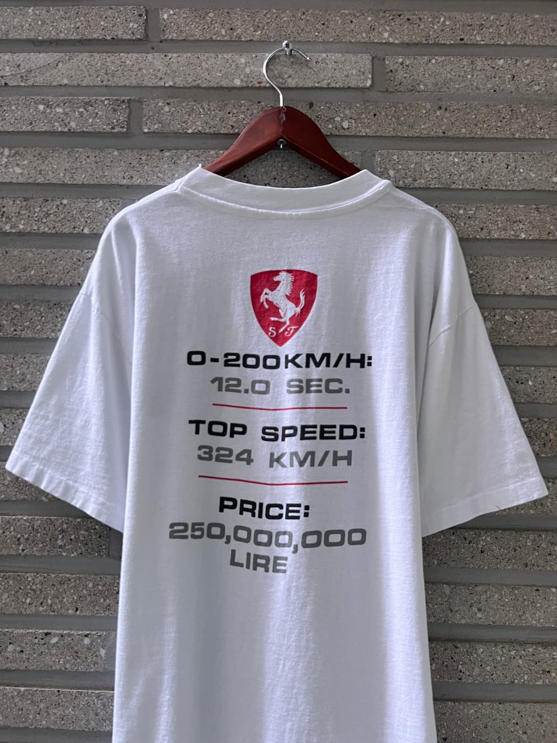 [L]80's Ferrari 페라리 F-40 프린팅 싱글스티치 티셔츠 상품이미지6