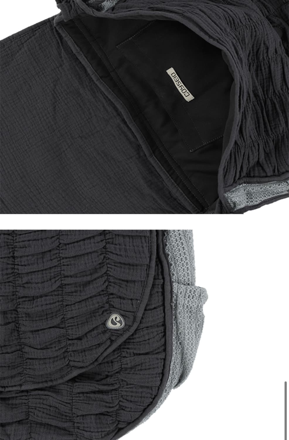 코이세이오 qulited cross bag charcoal 상품이미지3