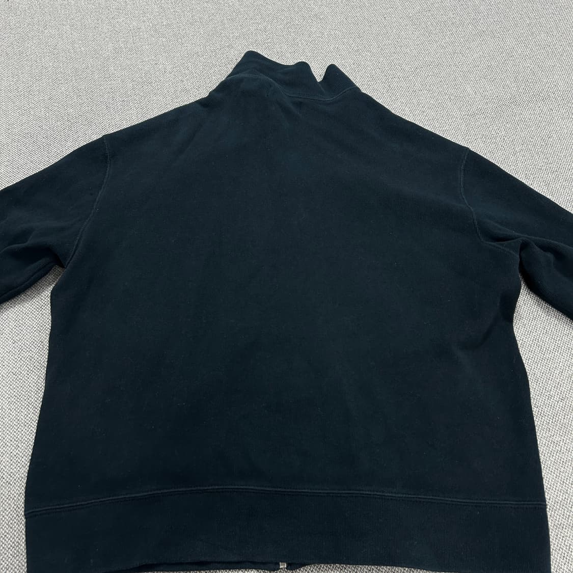 폴로 블랙 코튼 니트집업(L) 상품이미지6