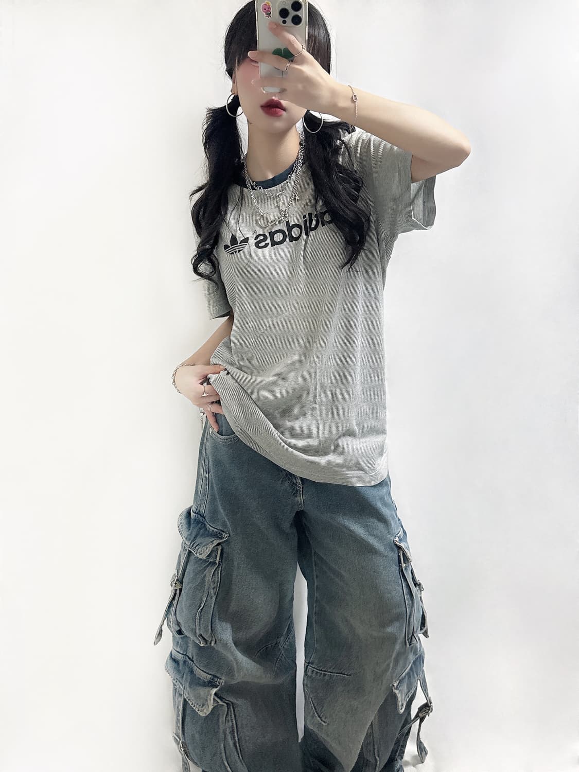 아디다스 잔스트라이프 링거티 상품이미지2