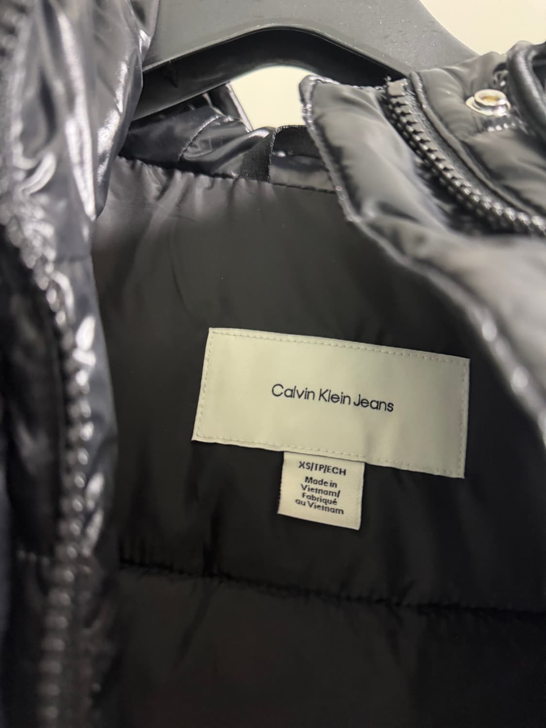 캘빈클라인 블랙 패딩 XS사이즈 상품이미지5