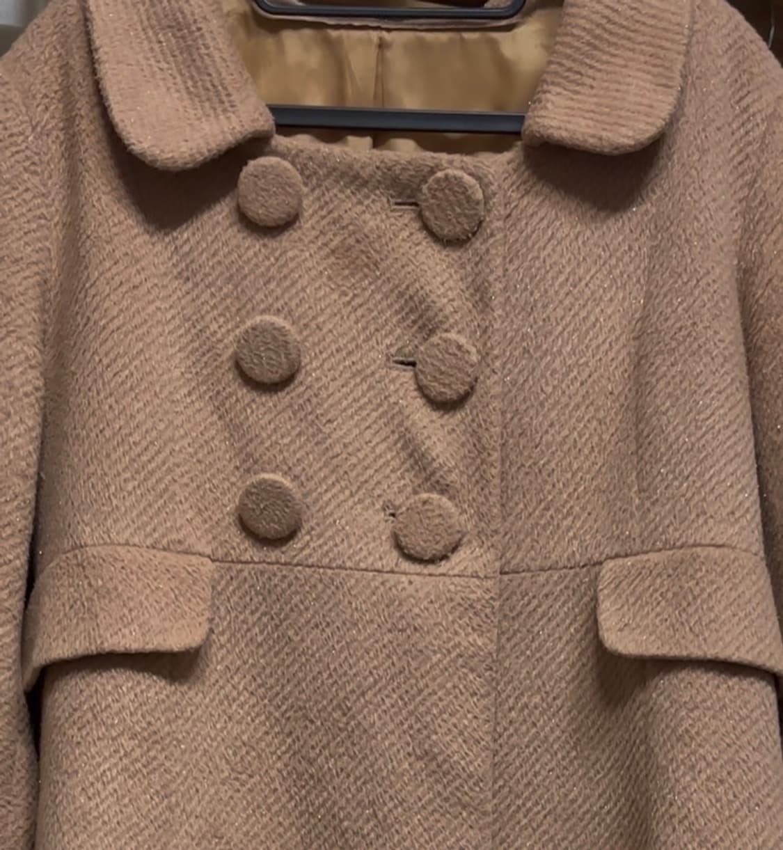 캬라멜맛 니혼진 모리걸 더블 버튼 코트*ੈ✩‧₊˚ 상품이미지2