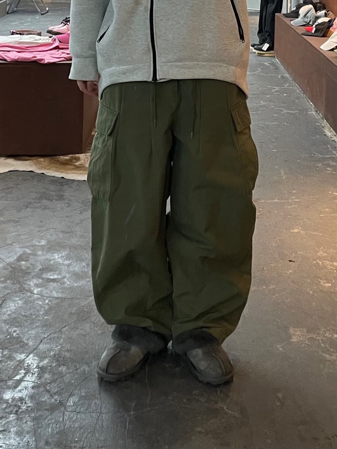 빅유니온 카키 카고팬츠 H1953 상품이미지1