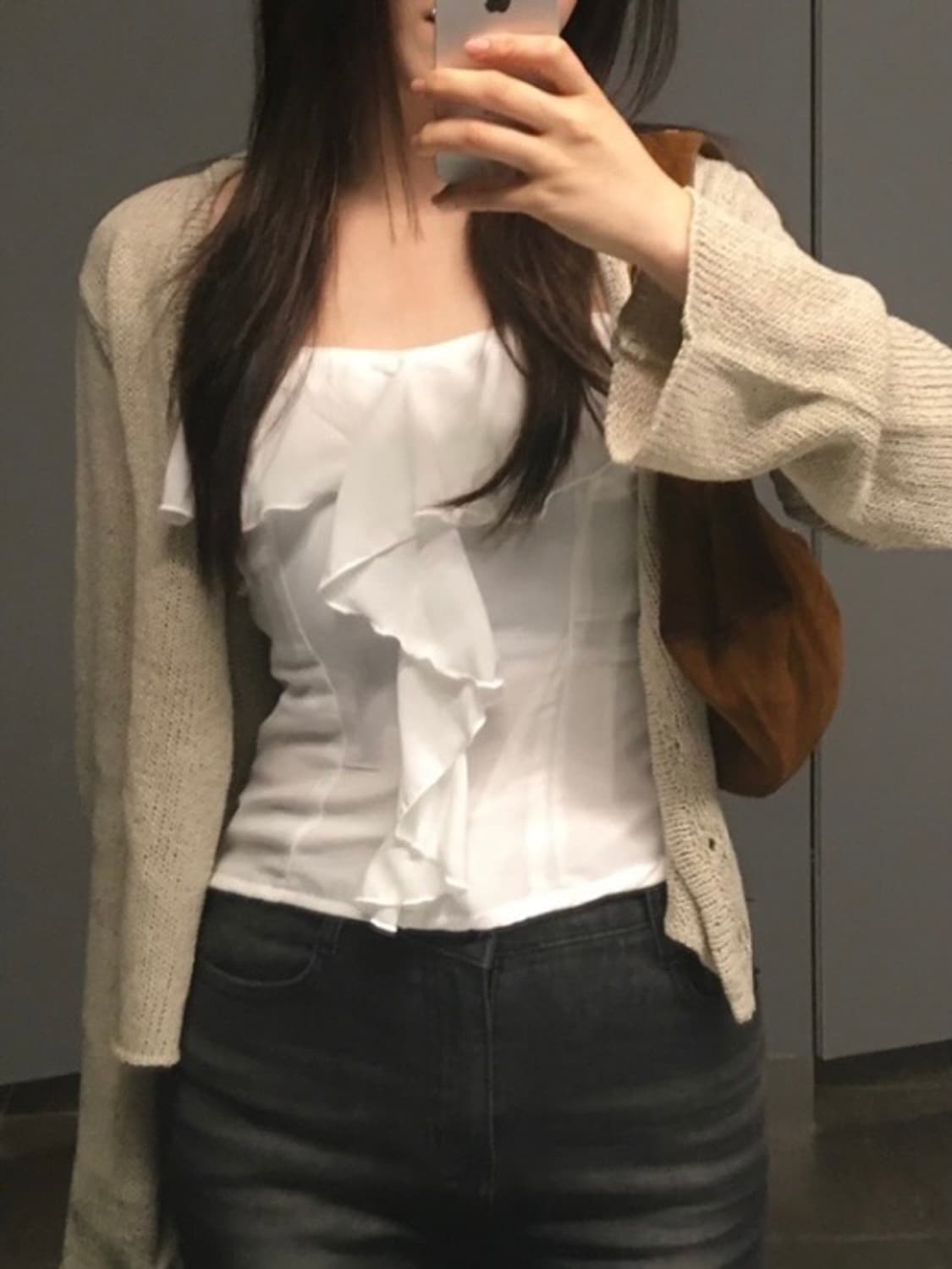 아워캐비넷 러블리 프릴 슬리브리스 상품이미지3