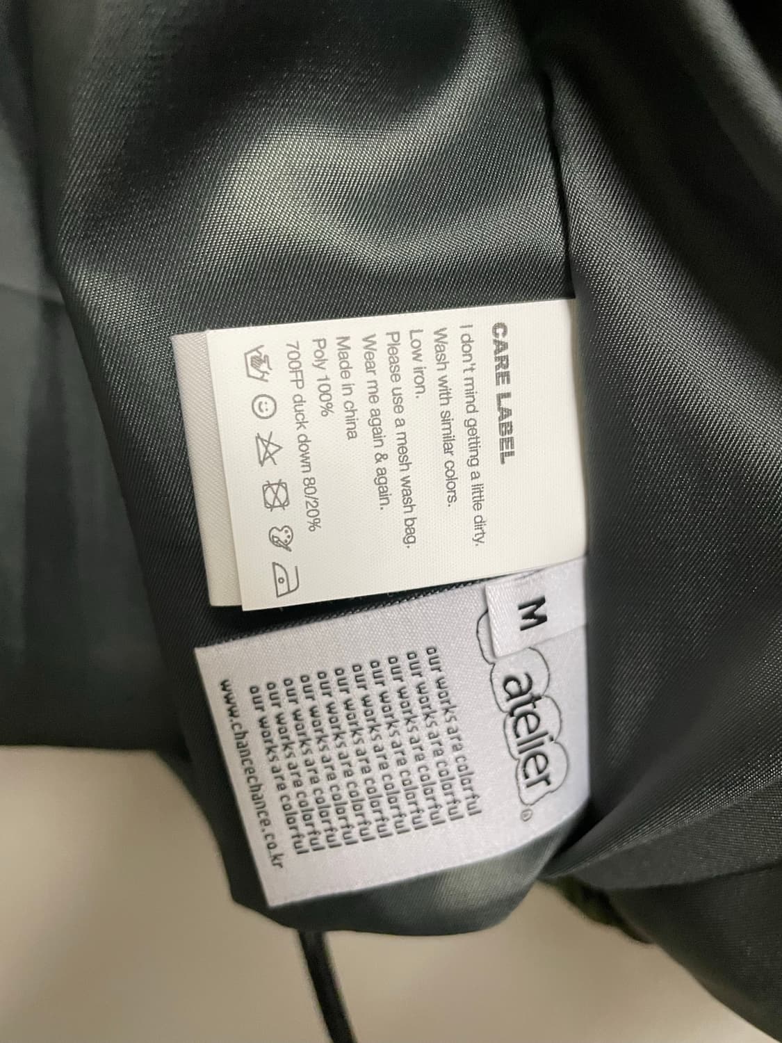 [M] 챈스챈스 크롭 숏패딩 상품이미지4