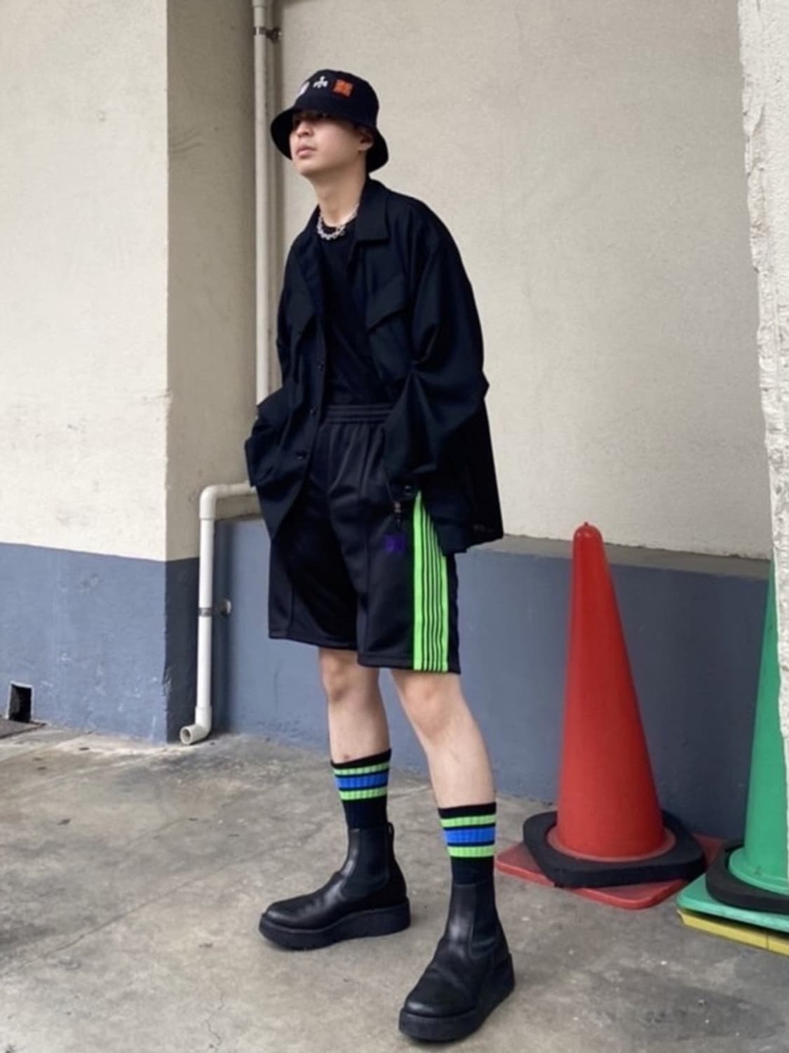 NEEDLES 니들스 × STUDIOUS 별주 트랙 쇼츠 팬츠  상품이미지6