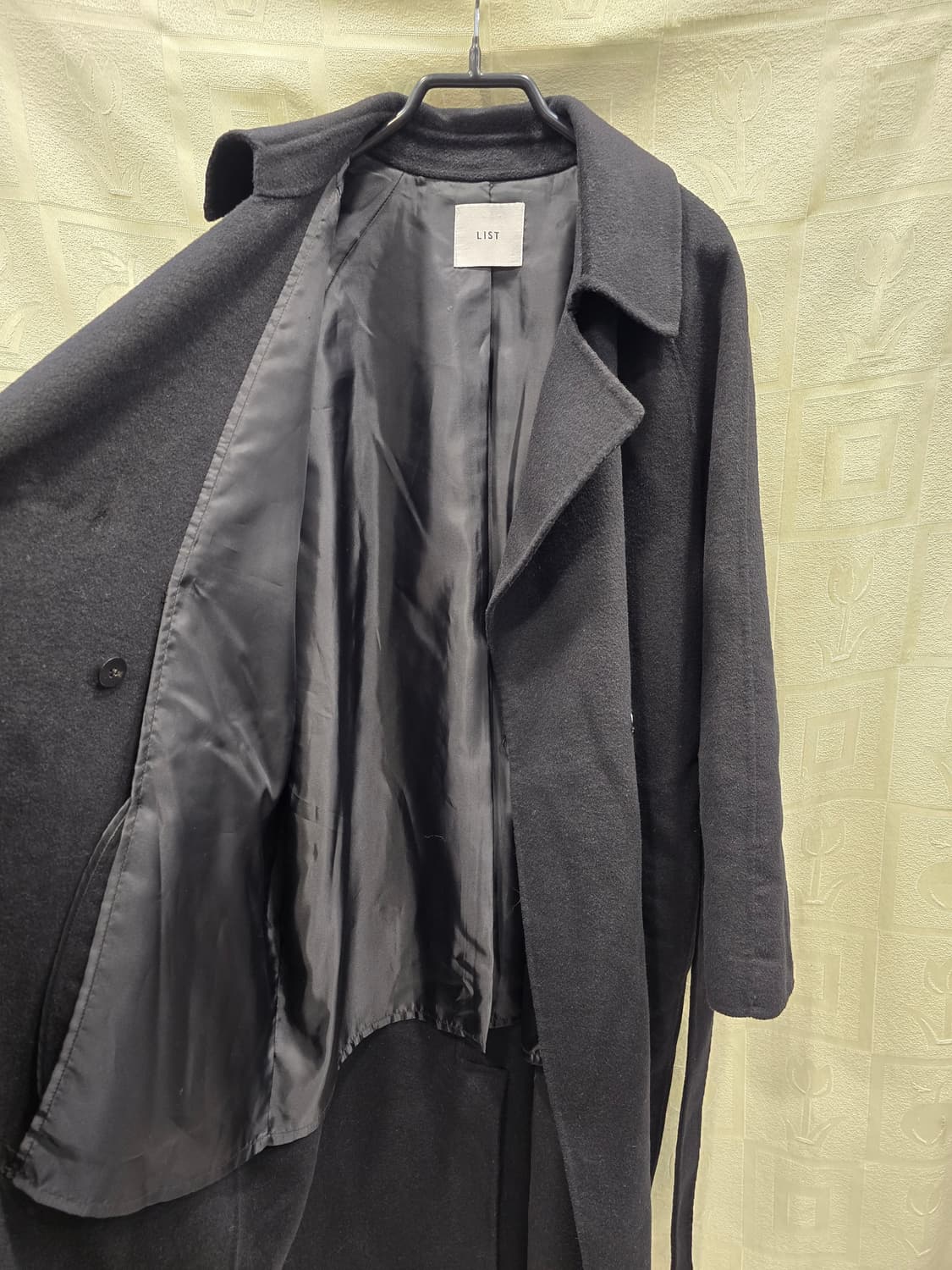 리스트 LIST 핸드메이드 캐시미어 울 롱코트 55~66 상품이미지6