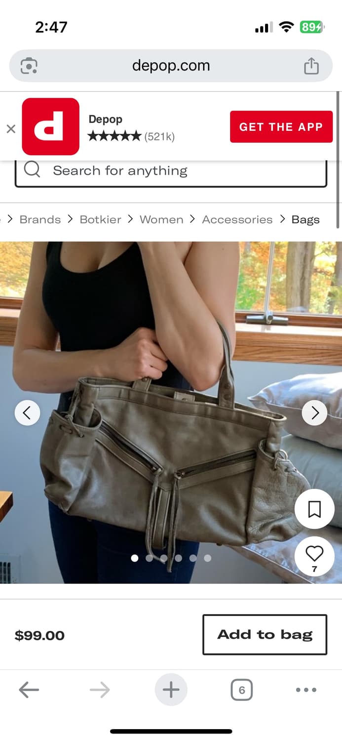 vintage leather studded shoulder bag 상품이미지10