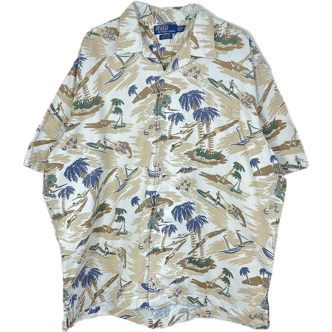 [XL] 폴로 랄프로렌 90's 클레이턴 하와이안 반팔 셔츠 상품이미지1