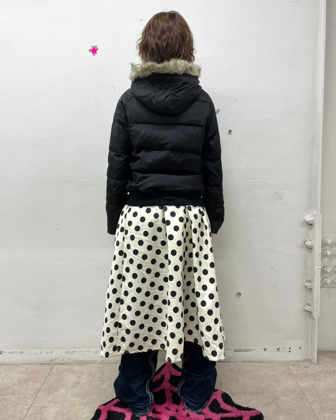 Basic Black Cropped Padded Jumper 상품이미지5