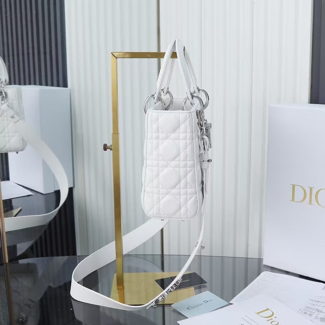 디올 레이디 디올 스몰 까나쥬 상품이미지5